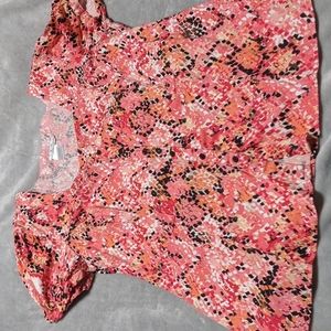 Fitted button front cotton shirt, size XL